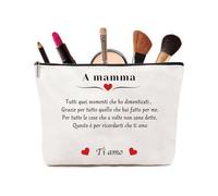 Regalo Mamma - Bolso de mujer maquillaje con diseño elegante y resistente - Regalo mamá cumpleaños ideal - Idea regalo mujeres chic y práctica, Mamá-4, Mamá-4