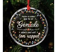 Regalo más ornamento a veces te olvidas de que eres genial, así que este es tu recordatorio - Adorno de Navidad, regalo de motivación, regalo de Navidad, familia, hombre, mujer, hermano, hermana amiga