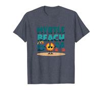 Regalo Myrtle Beach Bum Vacation Sun Fun para Amantes de la Playa Camiseta, Hombre, Azul Jaspeado, L