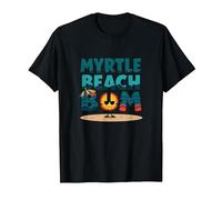 Regalo Myrtle Beach Bum Vacation Sun Fun para Amantes de la Playa Camiseta, Hombre, Negro, 6XL