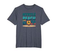 Regalo Myrtle Beach Bum Vacation Sun Fun para Amantes de la Playa Camiseta, Hombre Tallas Grandes, Azul Jaspeado, 2X Alto
