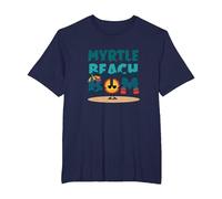 Regalo Myrtle Beach Bum Vacation Sun Fun para Amantes de la Playa Camiseta, Hombre Tallas Grandes, Azul Marino, 5X Alto