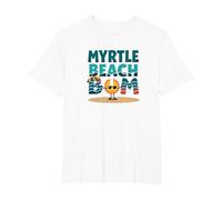 Regalo Myrtle Beach Bum Vacation Sun Fun para Amantes de la Playa Camiseta, Hombre Tallas Grandes, Blanco, 2X Alto