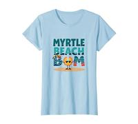 Regalo Myrtle Beach Bum Vacation Sun Fun para Amantes de la Playa Camiseta, Mujer, Azul Bebé, XXL
