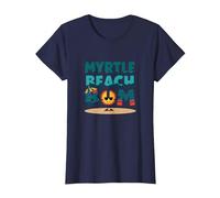 Regalo Myrtle Beach Bum Vacation Sun Fun para Amantes de la Playa Camiseta, Mujer, Azul Marino, 3XL