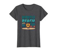 Regalo Myrtle Beach Bum Vacation Sun Fun para Amantes de la Playa Camiseta, Mujer, Jaspeado Oscuro, XS