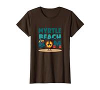 Regalo Myrtle Beach Bum Vacation Sun Fun para Amantes de la Playa Camiseta, Mujer, Marrón, M