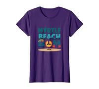 Regalo Myrtle Beach Bum Vacation Sun Fun para Amantes de la Playa Camiseta, Mujer, Morado, XS