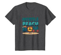Regalo Myrtle Beach Bum Vacation Sun Fun para Amantes de la Playa Camiseta, Niños, Jaspeado Oscuro, 3 años