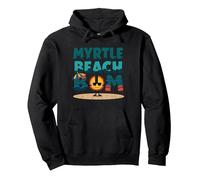 Regalo Myrtle Beach Bum Vacation Sun Fun para Amantes de la Playa Sudadera con Capucha, Unisex para Adultos, Negro, XL