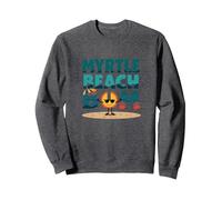 Regalo Myrtle Beach Bum Vacation Sun Fun para Amantes de la Playa Sudadera, Unisex para Adultos, Jaspeado Oscuro, M