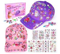 Regalo Niñas Niños 4 5 6 7 8 9 Años: Kit Manualidades para Niñas 5-10 Años Unicornios Gorras de Béisbol Juguetes Niño 6-11 Años Regalos de Cumpleaños Sombrero Sol Pegatinas Infantiles Actividades
