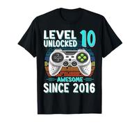 Regalo Nino 10 Anos Level 10 Unlocked 2016 10 Year Old Gift Camiseta