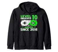 Regalo Nino 10 Anos Level 10 Unlocked 2016 10 Year Old Gift Sudadera con Capucha
