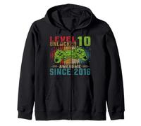 Regalo Nino 10 Anos Level 10 Unlocked 2016 10 Year Old Gift Sudadera con Capucha