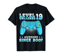 Regalo Nino 19 Anos Level 19 Unlocked 2007 19 Year Old Gift Camiseta