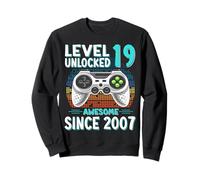 Regalo Nino 19 Anos Level 19 Unlocked 2007 19 Year Old Gift Sudadera