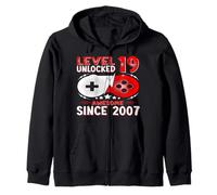 Regalo Nino 19 Anos Level 19 Unlocked 2007 19 Year Old Gift Sudadera con Capucha