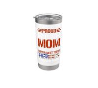 Regalo orgulloso para mamá veterana que la mayoría de las personas nunca conocen a sus héroes Vaso térmico de acero inoxidable de doble pared