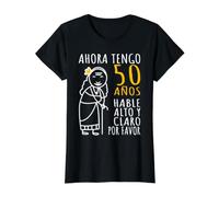 Regalo Original 50 Años Cumpleaños para Hombres Vd Fruit of Loom Original T 50 Cumpleaños Mujer Divertido | Ahora Tengo 50 Años Camiseta gráfica económica, Mujer, Negro, S Mujer (Pack de 1)