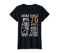 Regalo Original 70 Años Cumpleaños para Hombres Vd Fruit of Loom Original T 70 Cumpleaños Mujer Divertido | Ahora Tengo 70 Años Camiseta gráfica económica, Mujer, Negro, M Mujer (Pack de 1)