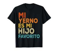 Regalo Original Al Mejor Mi La Tu Suegro Regalos Yerno Hijo Favorito Para Un Suegro Cumpleaños Padre e Hija Camiseta Negra Manga Larga Talla Pequeña Hombre Adulto