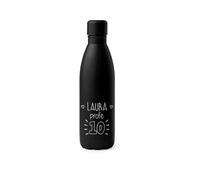 Regalo Original - Botella Personalizada Reutilizable para Profesores - Acero Inoxidable Doble Pared 790 ml - Regalo Original para Fin de Curso - Color Negro