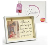 Regalo Original Cuadro Marco de Fotos Personalizado con Pinzas - Idea Única para Mujer, Hombre, Abuela, Hermana, Madre, Pareja, Amigo Invisible, Cumpleaños, San Valentín, Navidad, Aniversario o Bodas