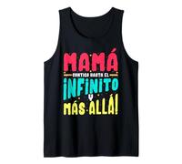Regalo Original para Madre Mamá Contigo hasta El Infinito Camiseta sin Mangas