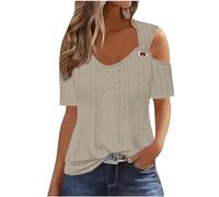 Regalo Original para s Cuellos Falsos Mujer Vestido Mujer Verano 2024 Americana Mujer Casual Camiseta Manga Larga Marron Top Blanco Mujer Elegante t-Shirt Mujer Ofertas