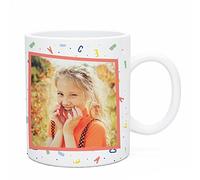 Regalo Original Taza de plástico infantil personalizada con foto y Abecedario para la Vuelta al Cole 33cl
