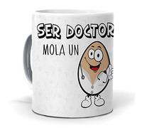 Regalo Original. Taza Ser Doctor Mola un Huevo. Cerámica AAA - 350 ml.