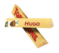 Regalo Original - Toblerone Gigante Personalizable 360g - Chocolate Suizo con Leche y Almendras - Añade Nombre o Texto con Diseño de Baltasar - Regalo Personalizado para Reyes Magos o Navidad