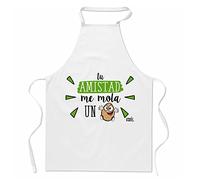 Regalo original y divertido. Delantal Tu amistad me mola un huevo