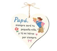 Regalo Padre Navidad,Regalo Papa Placa Colgante De Madera Con Forma De Corazón,Regalo Padre Cumpleaños,Regalo Padre,Regalo para Padre,Regalos para Un Padre,Regalos para Papa,Regalo Dia Del Padre