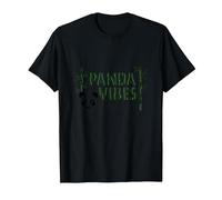 Regalo Panda Vibes Bamboo Forest Zen para Amantes de los Animales Camiseta, Hombre, Negro, XXL