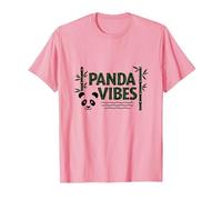 Regalo Panda Vibes Bamboo Forest Zen para Amantes de los Animales Camiseta, Hombre, Rosado, 3XL