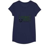Regalo Panda Vibes Bamboo Forest Zen para Amantes de los Animales Camiseta, Niñas, Azul Marino, Grande