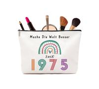 Regalo para 50 cumpleaños, 50 cumpleaños mujer mujer bolsa de maquillaje, 50 regalos para mujeres ideas de regalo de cumpleaños, 1975-03, 1975-03