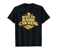 Regalo para Amante de Las gallinas Born to Raise Cheickens Camiseta