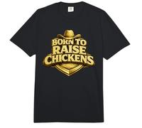 Regalo para Amante de Las gallinas Born to Raise Cheickens Comfort Colors Adult Heavyweight T-Shirt