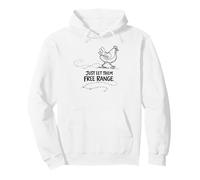Regalo para Amante de Las gallinas Just Let Them Free Range Sudadera con Capucha