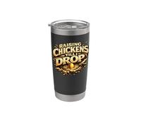 Regalo para amante Raising Chicken Till I Drop Vaso térmico de acero inoxidable de doble pared