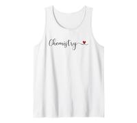 Regalo para Amantes de la Ciencia del corazón de química Camiseta sin Mangas
