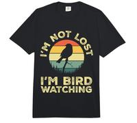Regalo para Amantes de Las Aves con Texto en inglés I'm Not Lost I'm Bird Watching Birdwatching Comfort Colors Adult Heavyweight T-Shirt