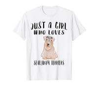 Regalo para amantes de los perros Im Just A Girl Who Loves Sealyham Terriers Camiseta