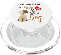 Regalo para Amantes de los Perros, Todo lo Que Necesitas es Amor y un Perro, Lindo PopSockets PopGrip para MagSafe