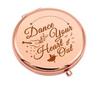 Regalo para amantes del baile, regalo de baile para ni as, regalo de baile para mujeres, espejo de maquillaje compacto para profesoras de baile,