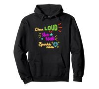 Regalo para animadoras Cheer Cheer Loud Shine Bright Sudadera con Capucha