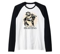Regalo para boxeador tailandés The Art of Fighting Muay Thai Camiseta Manga Raglan